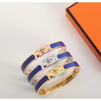 Hermes Mini Clic Kelly bracelet Blue 22 2025 0726 (YF-250726060)