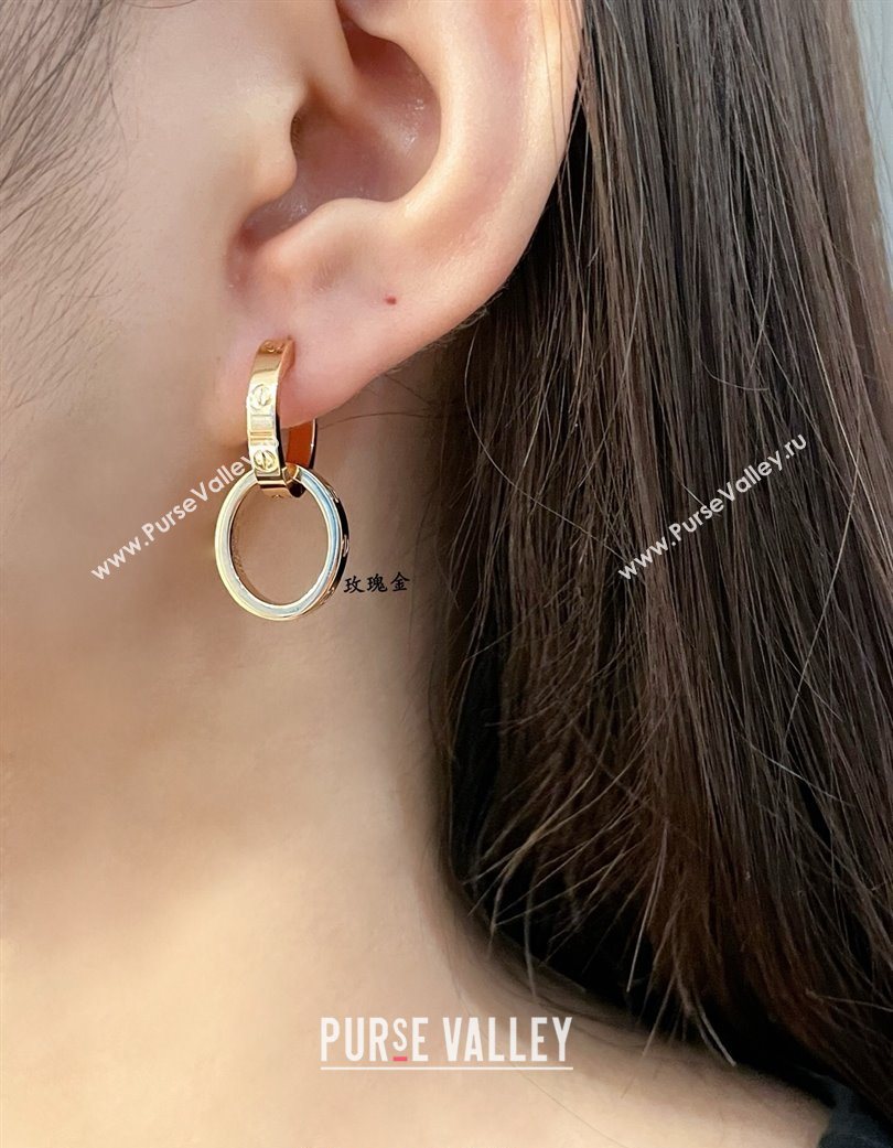 Cartier LOVE earrings - transformable Yellow Gold 2025 0726 (YF-250726024)