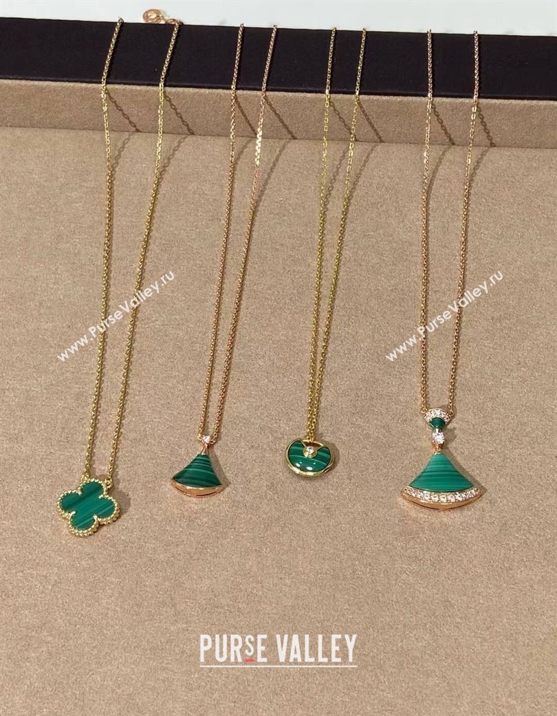Van Cleef Arpels Alhambra Bvlgari Divas Dream Earring and Necklace Green 2025 (YF-250726115)