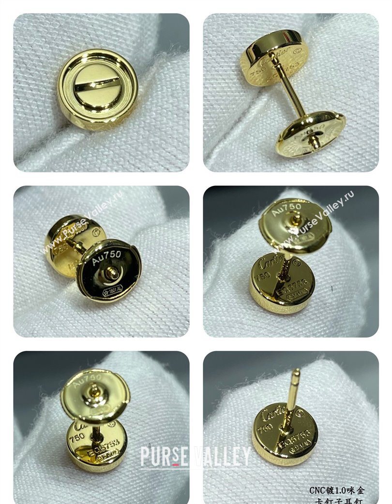Cartier LOVE Studs Earrings Yellow Gold 2025 0726 (YF-250726026)