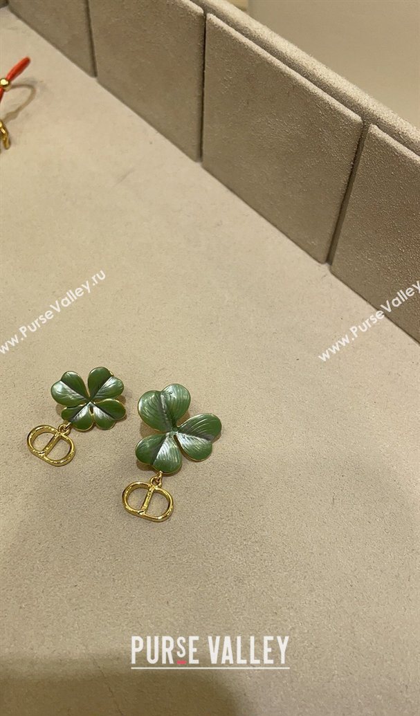 Dior Clover Earrings Green 2026 0321 (YF-260321019)