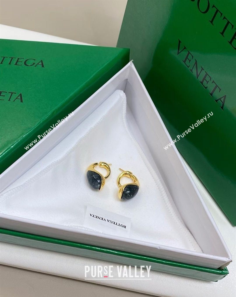 Bottega Veneta Drop Marble Earrings Green 2026 0321 (YF-260321034)