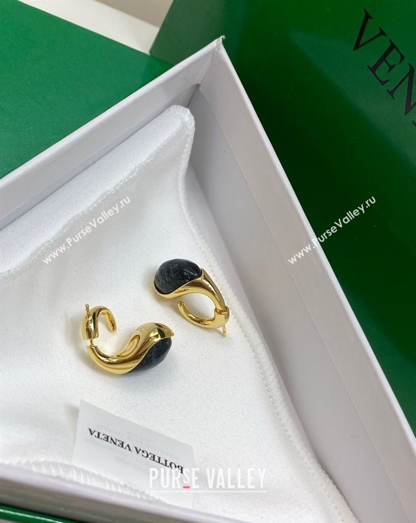 Bottega Veneta Drop Marble Earrings Green 2026 0321 (YF-260321034)