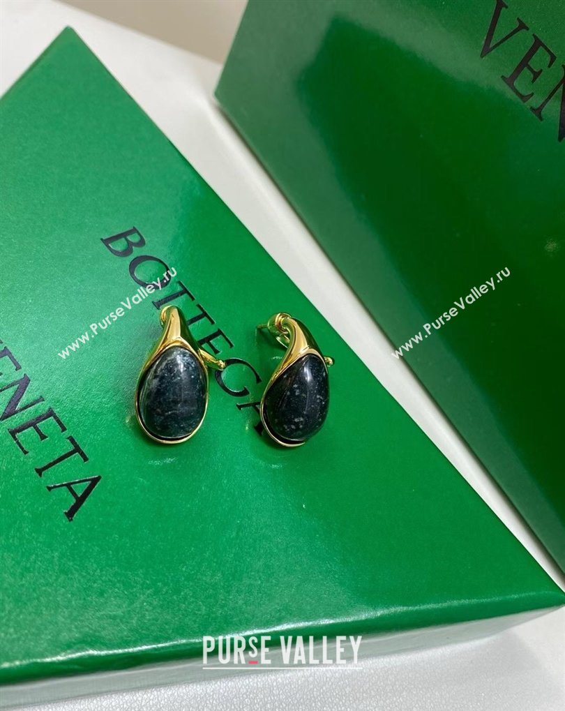 Bottega Veneta Drop Marble Earrings Green 2026 0321 (YF-260321034)