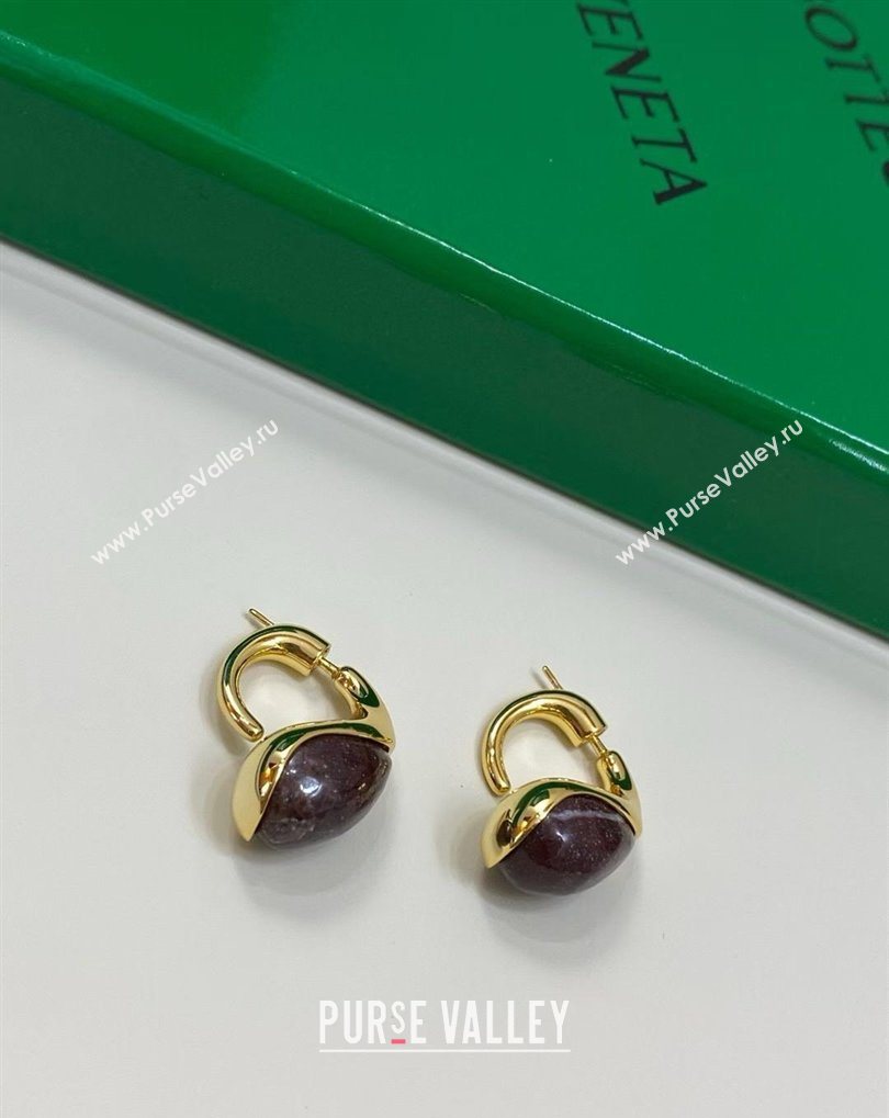 Bottega Veneta Drop Marble Earrings Red 2026 0321 (YF-260321035)