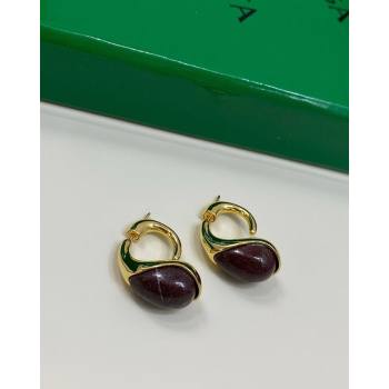 Bottega Veneta Drop Marble Earrings Red 2026 0321 (YF-260321035)