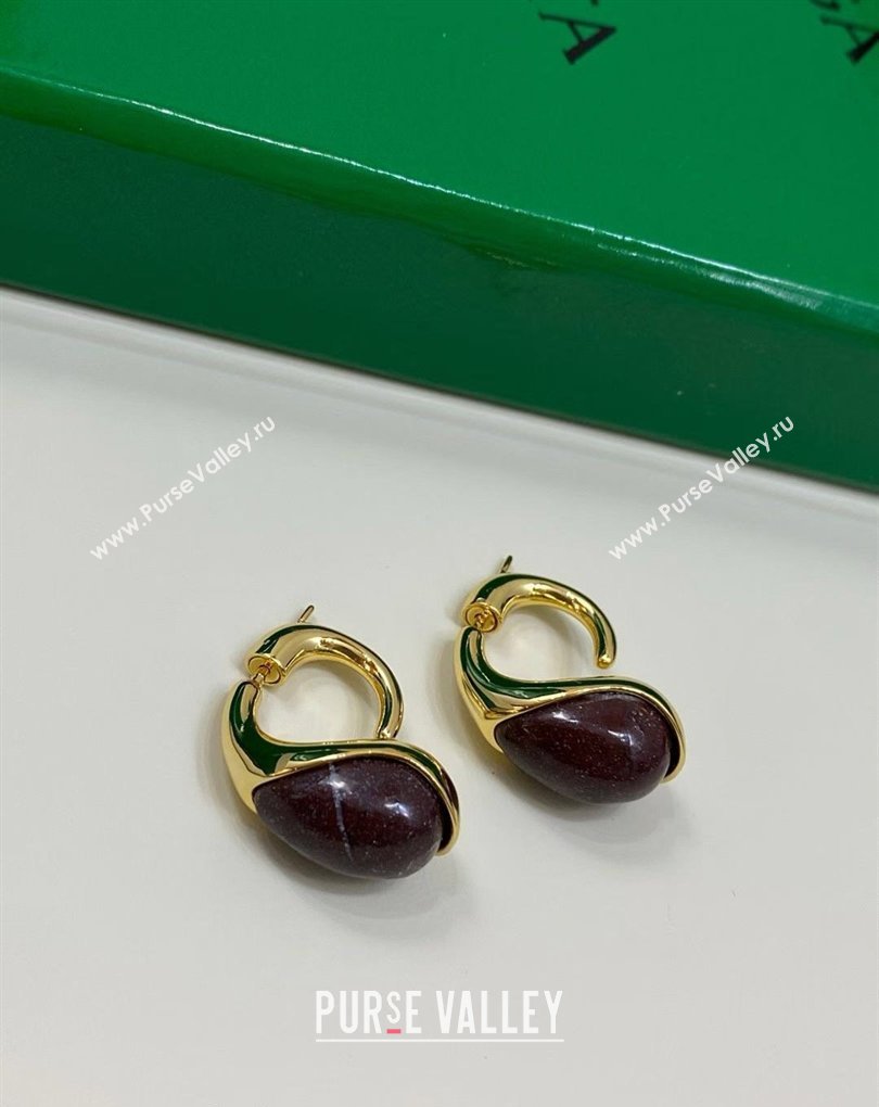 Bottega Veneta Drop Marble Earrings Red 2026 0321 (YF-260321035)