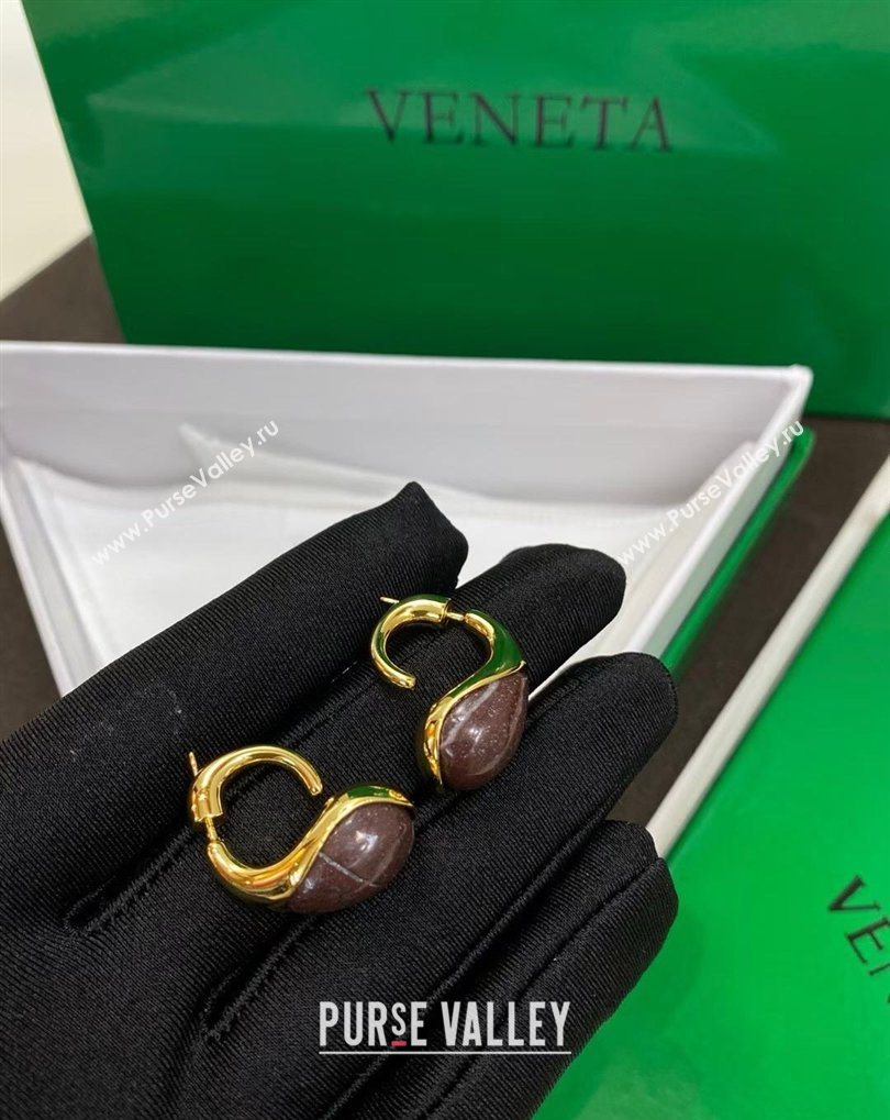 Bottega Veneta Drop Marble Earrings Red 2026 0321 (YF-260321035)