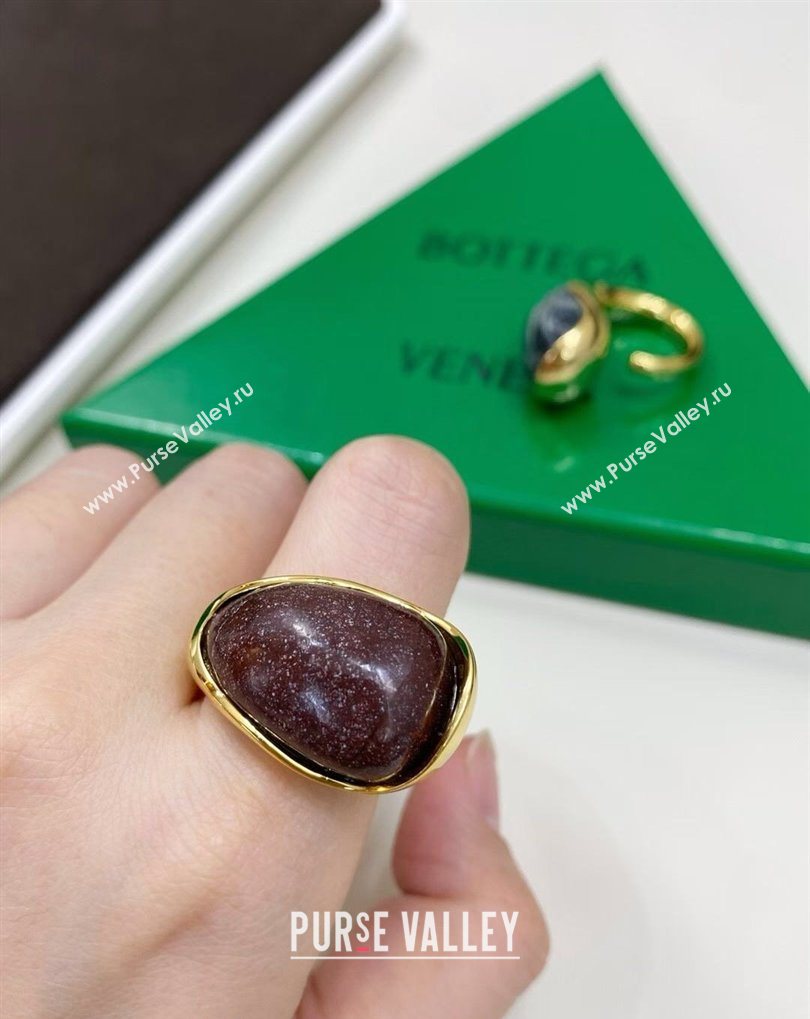 Bottega Veneta Large Drop Marble Finger Ring 2026 0321 (YF-260321036)