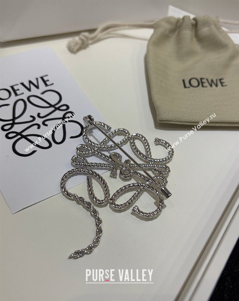 Loewe Anagram Brooch Silver 2026 0321 (YF-260321043)