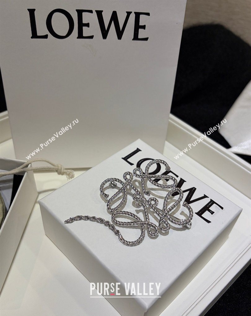 Loewe Anagram Brooch Silver 2026 0321 (YF-260321043)