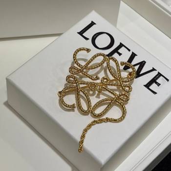 Loewe Anagram Brooch Gold 2026 0321 (YF-260321044)