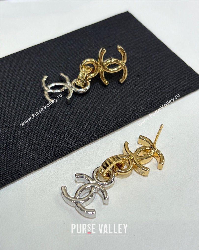 Chanel CC Earrings Silver/Gold 2026 CH032022 (YF-260320099)