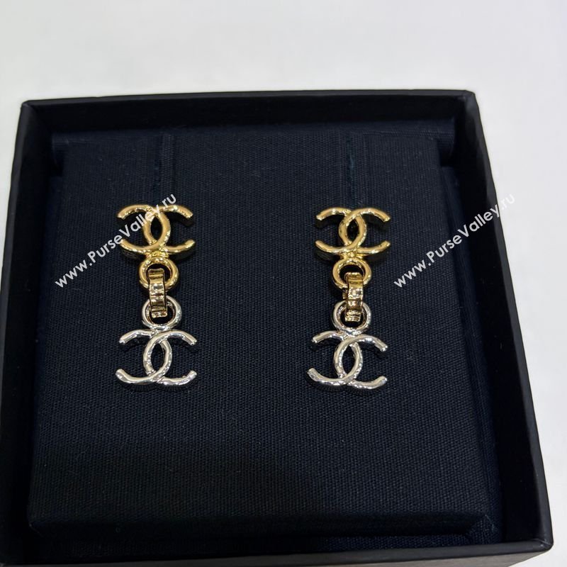 Chanel CC Earrings Silver/Gold 2026 CH032022 (YF-260320099)