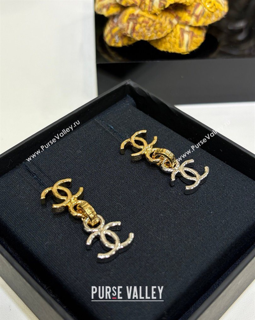 Chanel CC Earrings Silver/Gold 2026 CH032022 (YF-260320099)