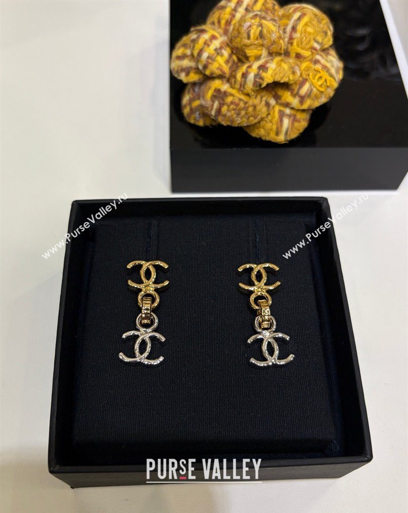 Chanel CC Earrings Silver/Gold 2026 CH032022 (YF-260320099)