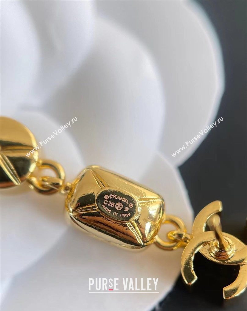 Chanel Short Earrings Strass/Gold 2026 CH032021 (YF-260320098)