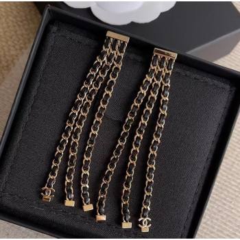 Chanel Tassel Chain Earrings Black 2026 CH032027 (YF-260320105)