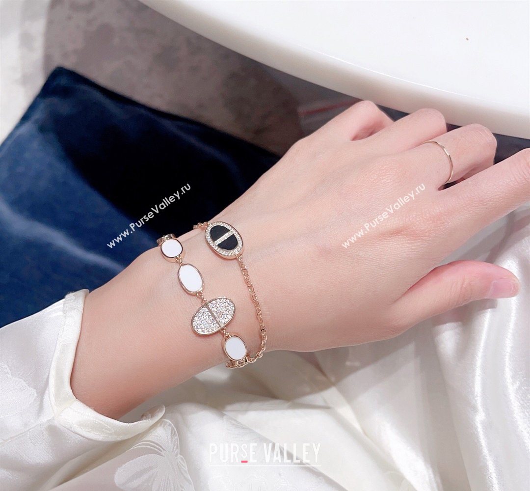 Hermes Chaine DAncre Verso Double Bracelet with Strass Black 2026 (YF-260320152)