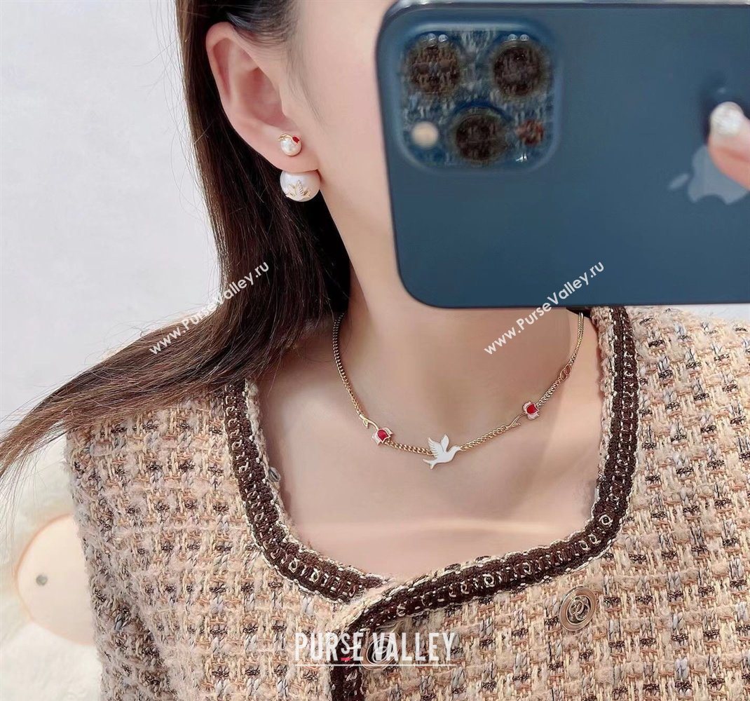 Dior Dioramour Tribales Dove Studs Earrings 2026 0321 (YF-260321053)