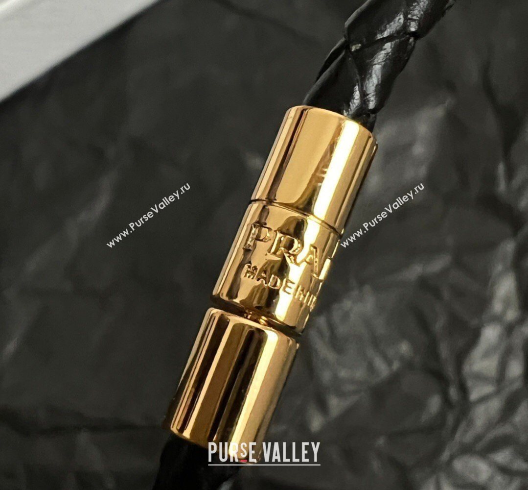 Prada Leather Bracelet Black 2026 PR032302 (YF-260323004)