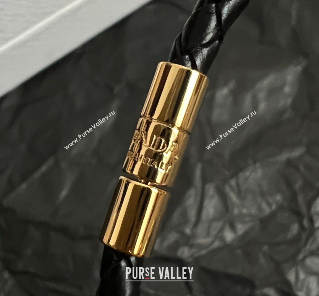 Prada Leather Bracelet Black 2026 PR032302 (YF-260323004)