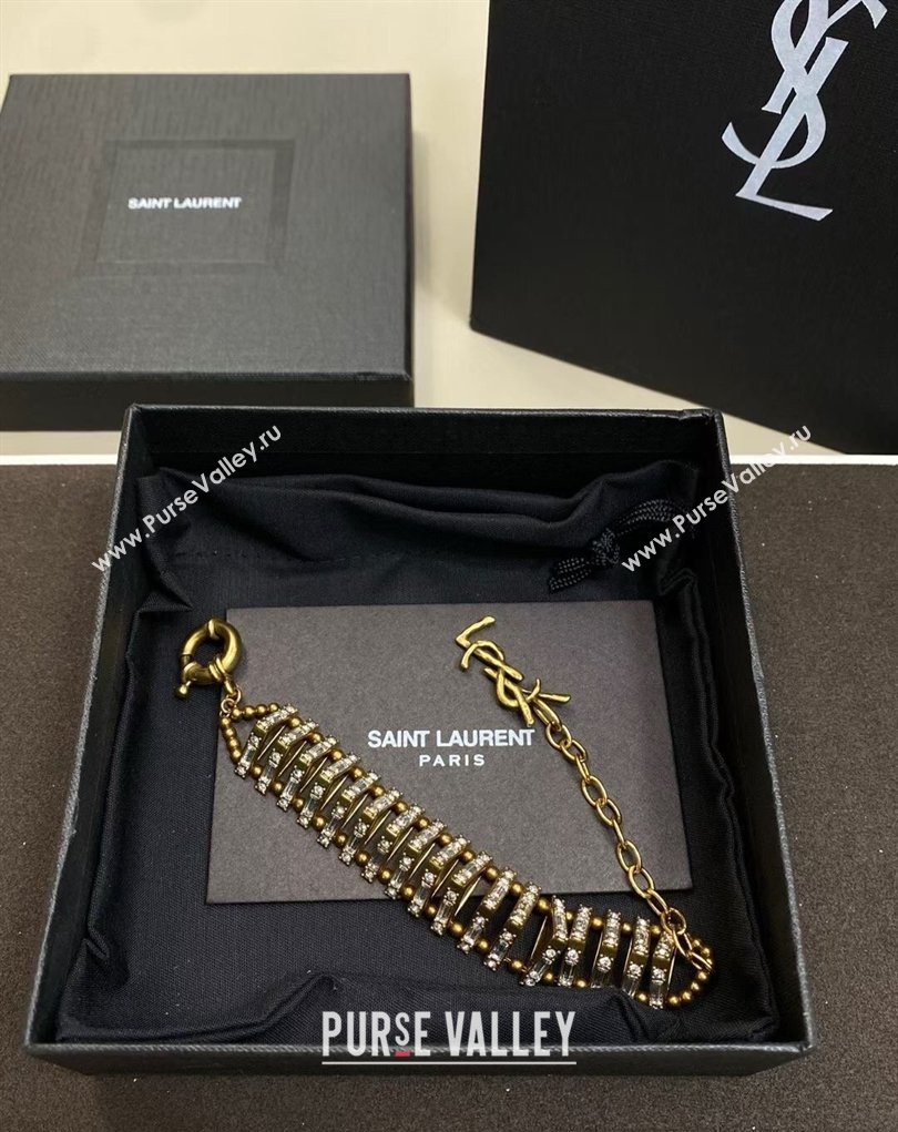Saint Laurent Chain Bracelet with Strass 2026 0323 (YF-260323009)