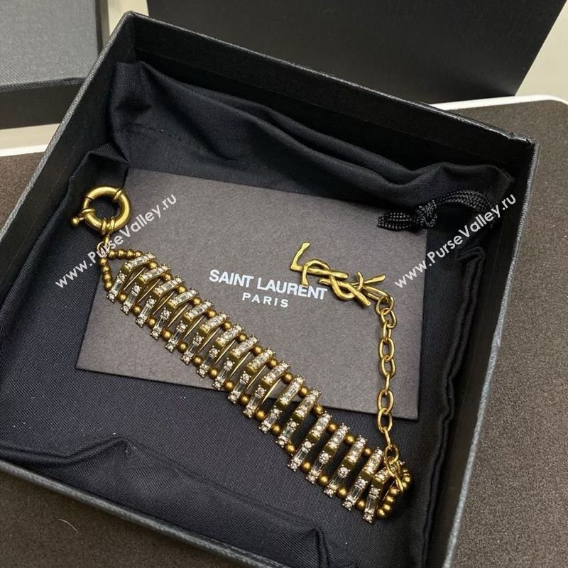 Saint Laurent Chain Bracelet with Strass 2026 0323 (YF-260323009)