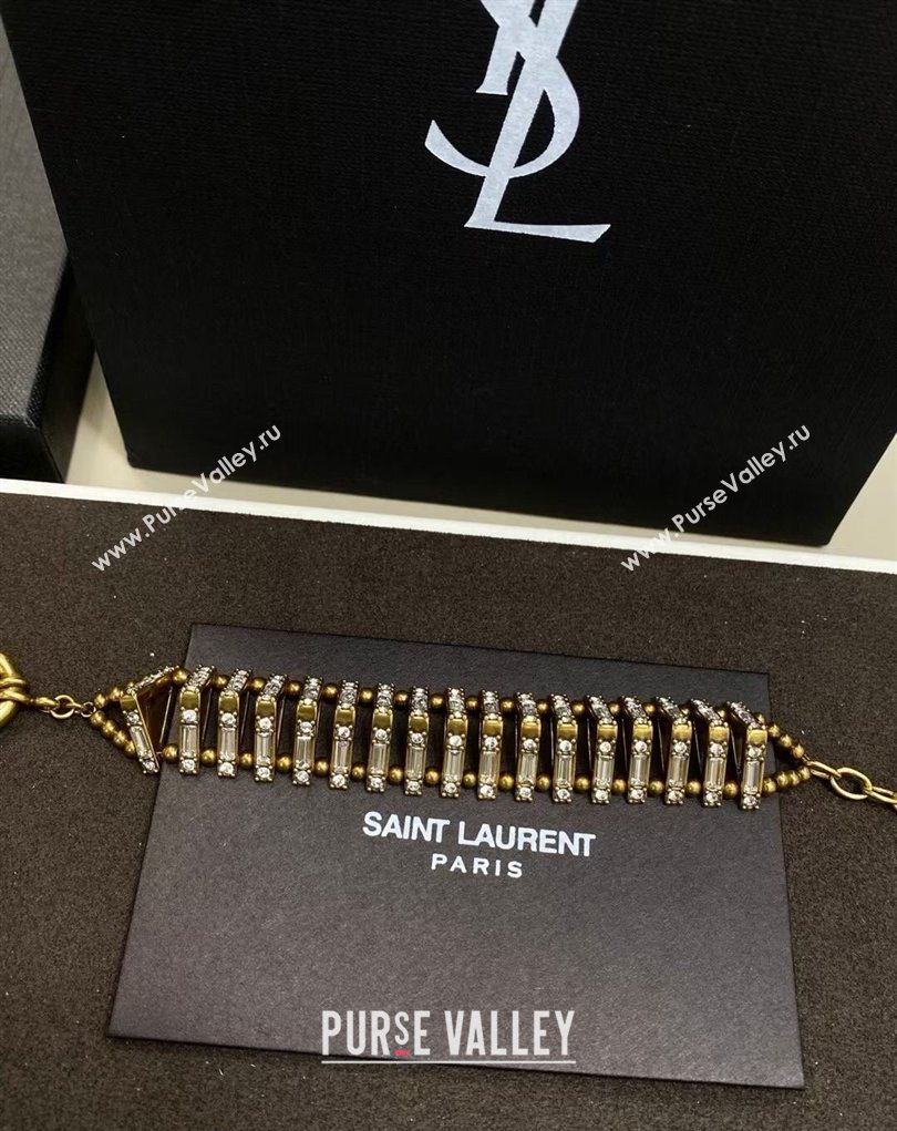 Saint Laurent Chain Bracelet with Strass 2026 0323 (YF-260323009)