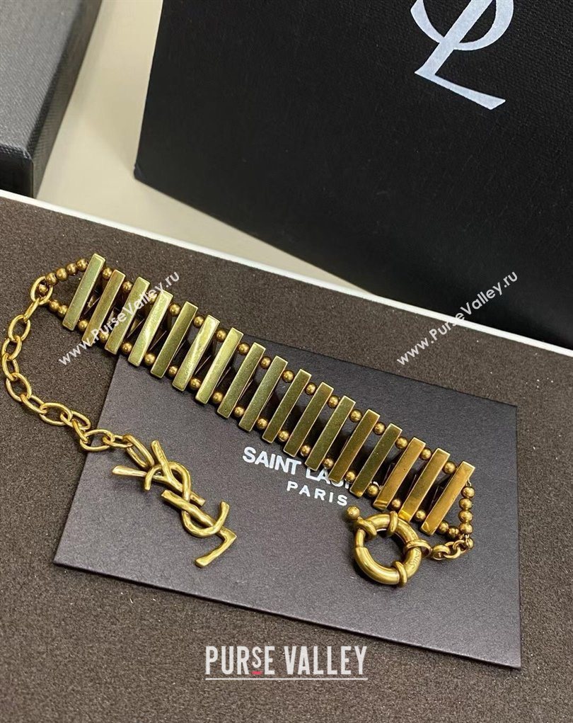 Saint Laurent Chain Bracelet with Strass 2026 0323 (YF-260323009)