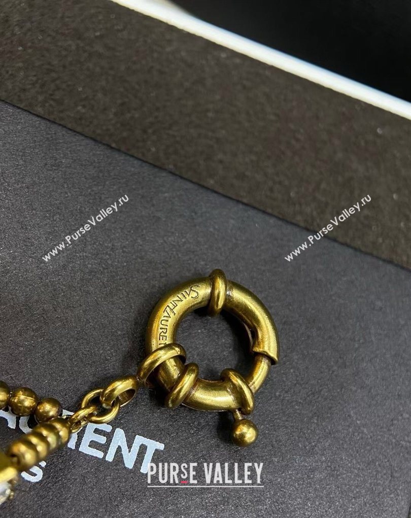 Saint Laurent Chain Bracelet with Strass 2026 0323 (YF-260323009)