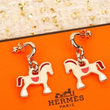 Hermes Horsebit Earrings Rose Gold 2026 H032102 (YF-260321016)