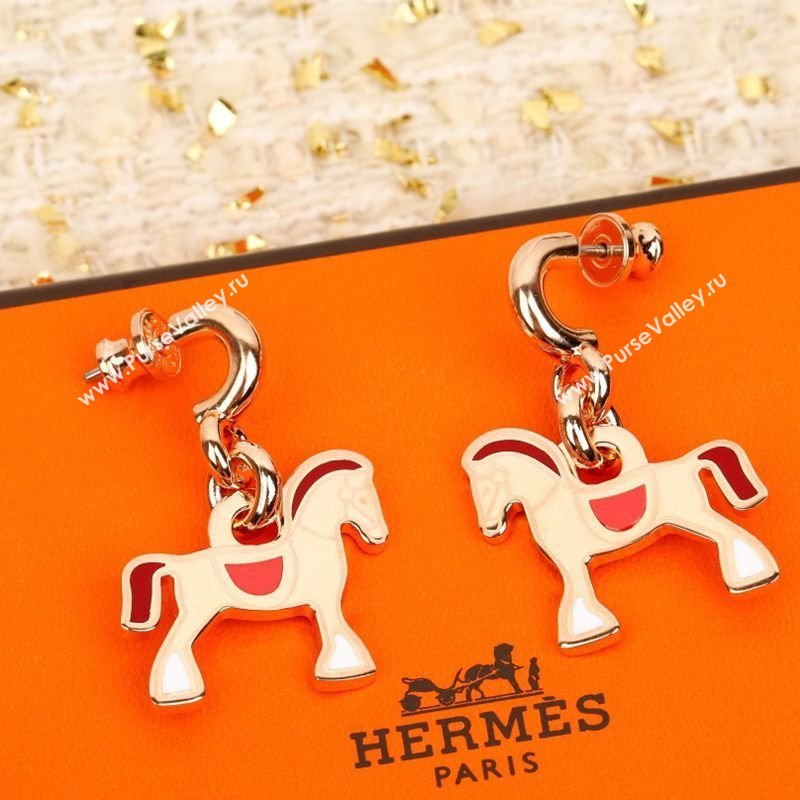 Hermes Horsebit Earrings Rose Gold 2026 H032102 (YF-260321016)