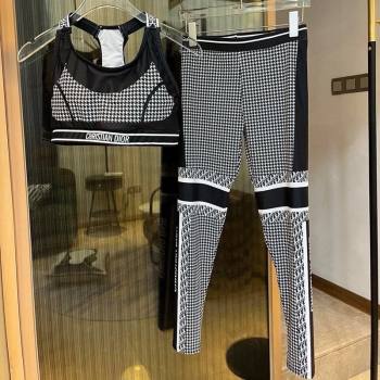 Dior Houndstooth Yoga Activewear Set 2025 0314 (WM-250314019)