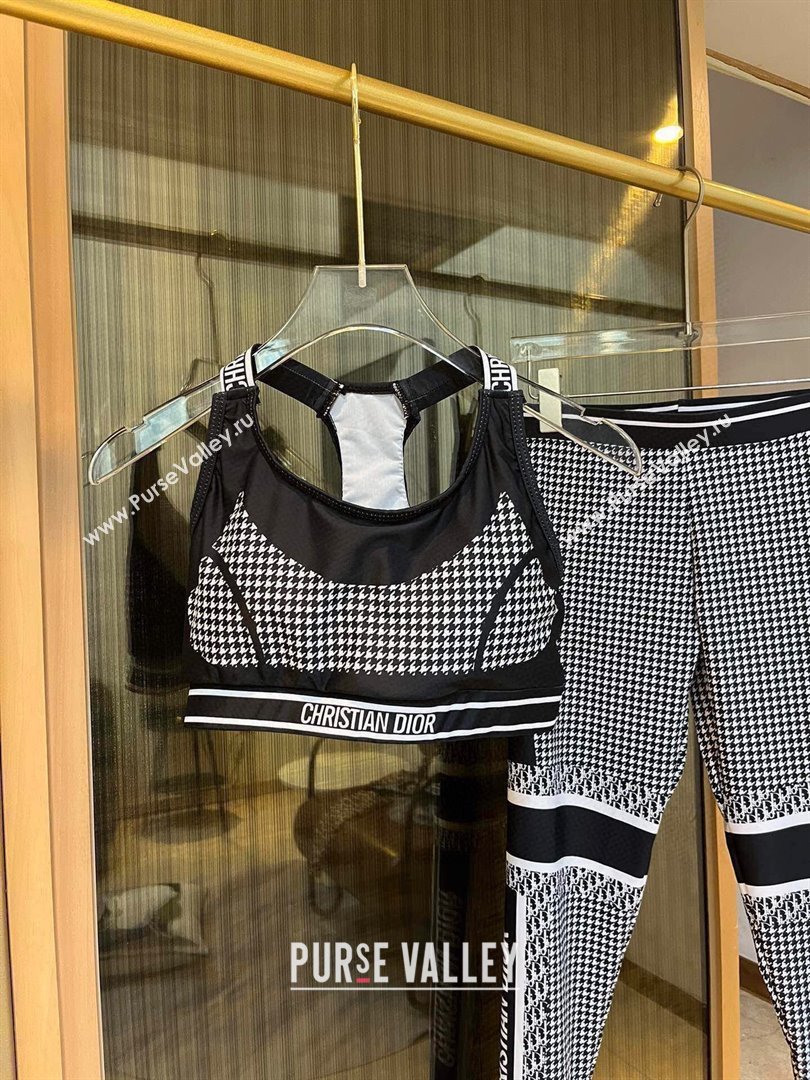 Dior Houndstooth Yoga Activewear Set 2025 0314 (WM-250314019)