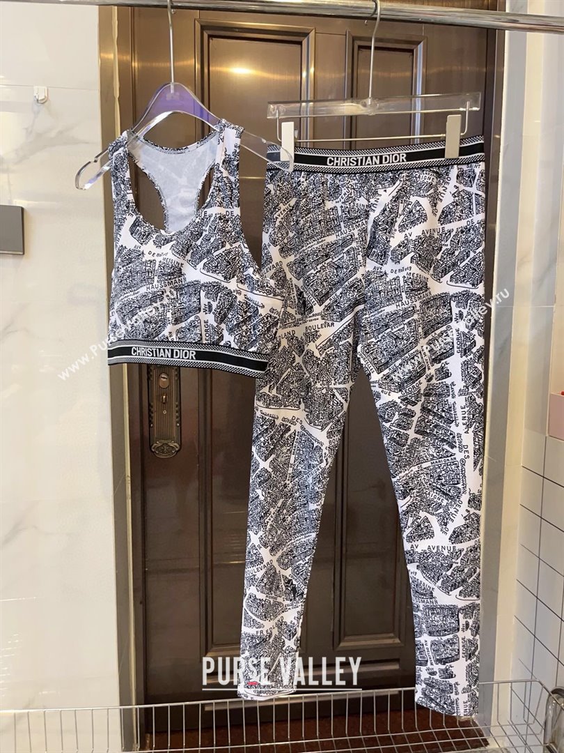 Dior Paris Yoga Activewear Set White 2025 0314 (WM-250314020)