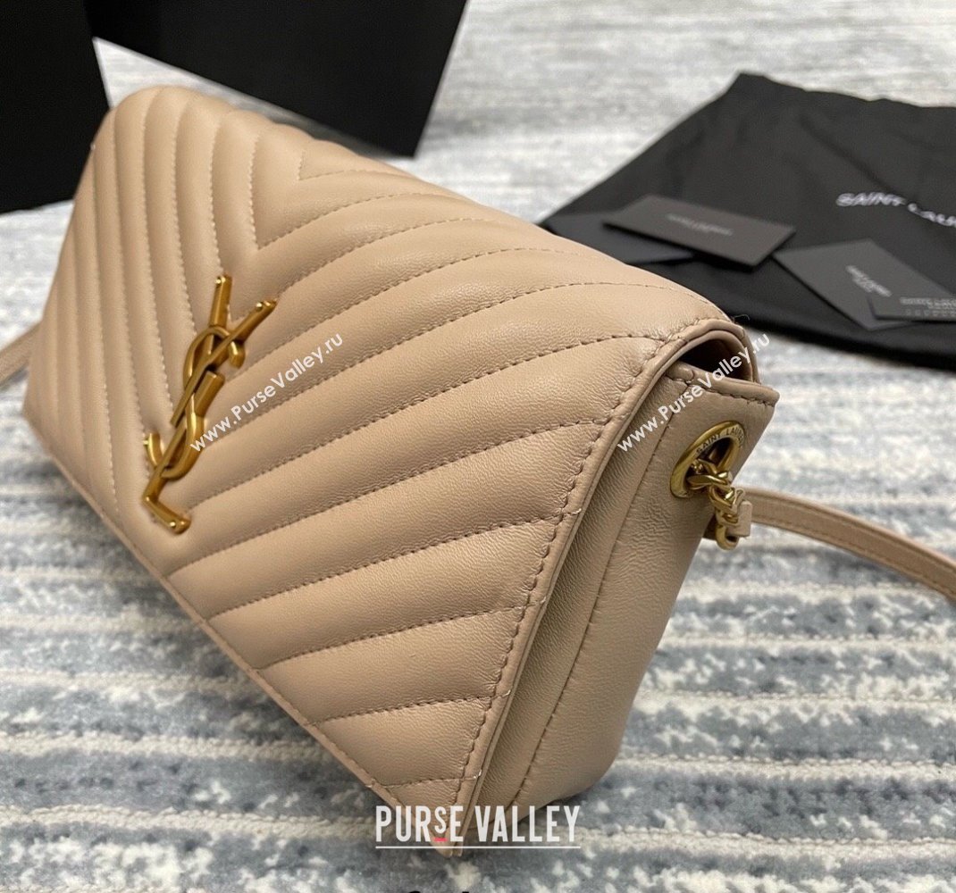 Saint Laurent Kate 99 Bag in Quilted Lambskin 632014 Nude 2022 (NA-22020919)