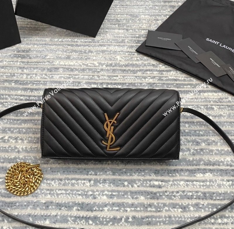 Saint Laurent Kate 99 Bag in Quilted Lambskin 632014 Black 2022 (NA-22020918)