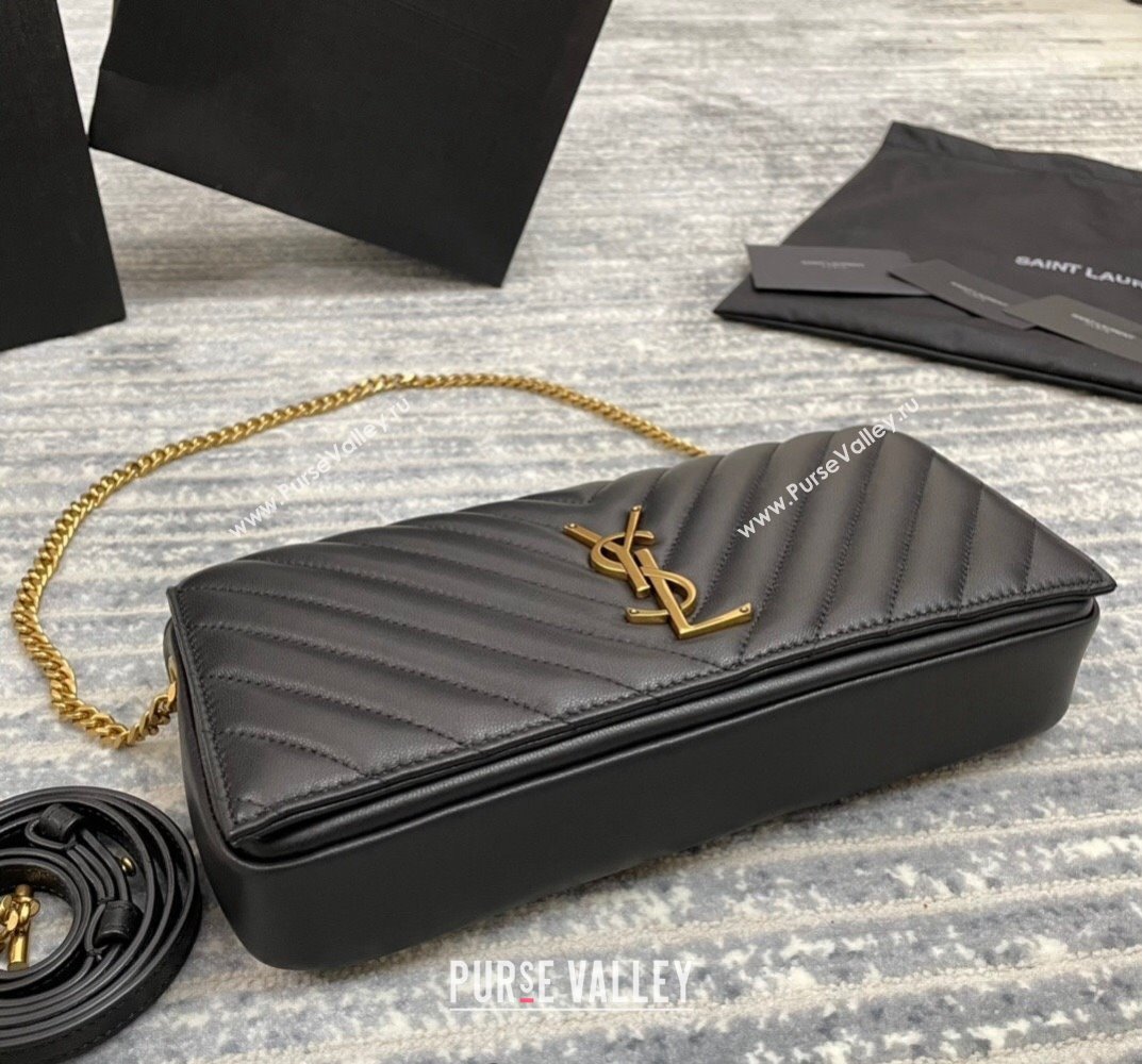 Saint Laurent Kate 99 Bag in Quilted Lambskin 632014 Black 2022 (NA-22020918)