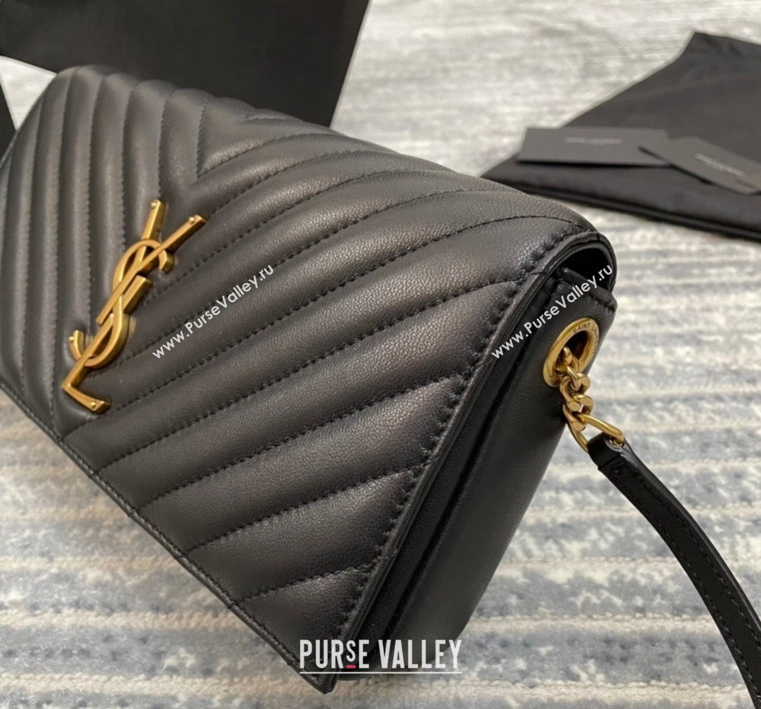 Saint Laurent Kate 99 Bag in Quilted Lambskin 632014 Black 2022 (NA-22020918)