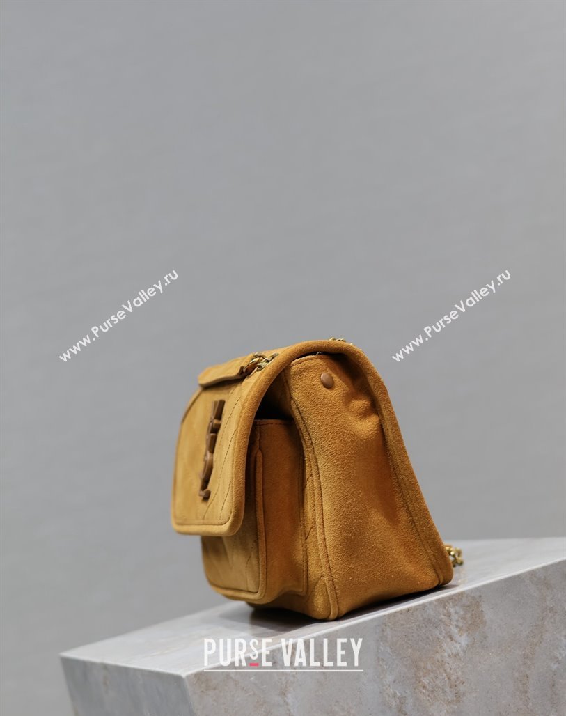 Saint Laurent Niki Baby Bag in Suede 533037 Clay Brown 2024 0202 (YY-240202028)