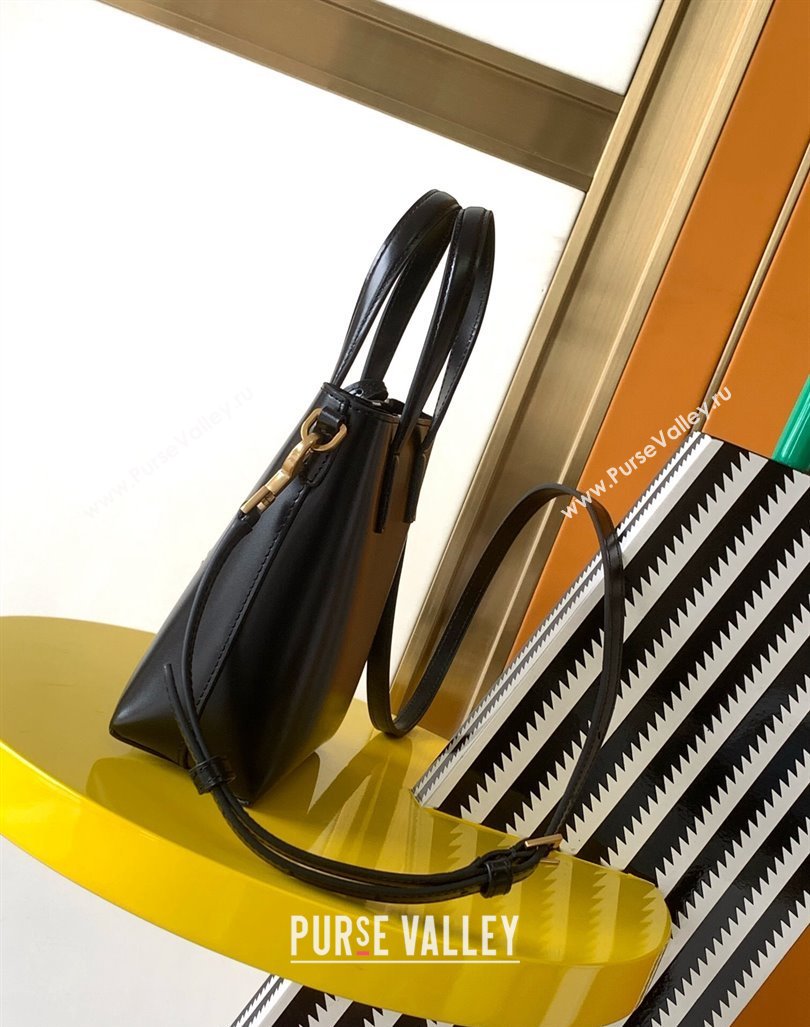 Saint Laurent Mini Toy Shopping Bag in Box Leather Black 2024 773995 (YY-240417086)