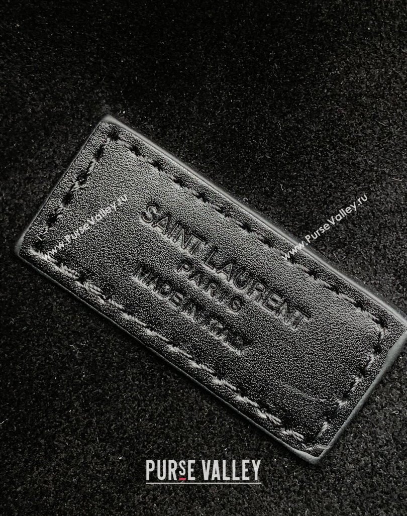 Saint Laurent Mini Toy Shopping Bag in Box Leather Black 2024 773995 (YY-240417086)
