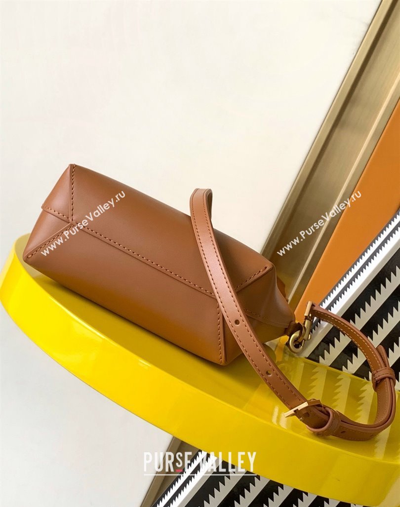 Saint Laurent Mini Toy Shopping Bag in Box Leather Brown 2024 773995 (YY-240417087)