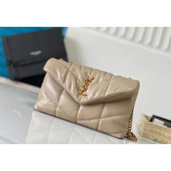 Saint Laurent Toy Puffer Bag in Lambskin 759337 Beige 2024 0525 (YY-240525046)