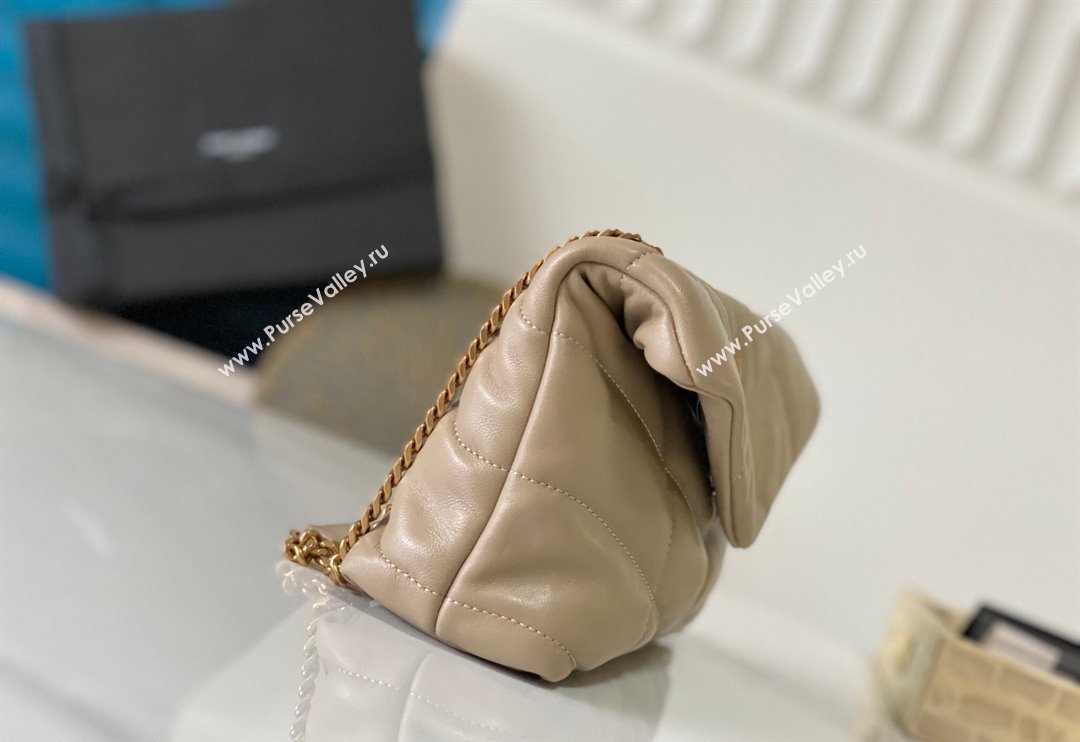 Saint Laurent Toy Puffer Bag in Lambskin 759337 Beige 2024 0525 (YY-240525046)