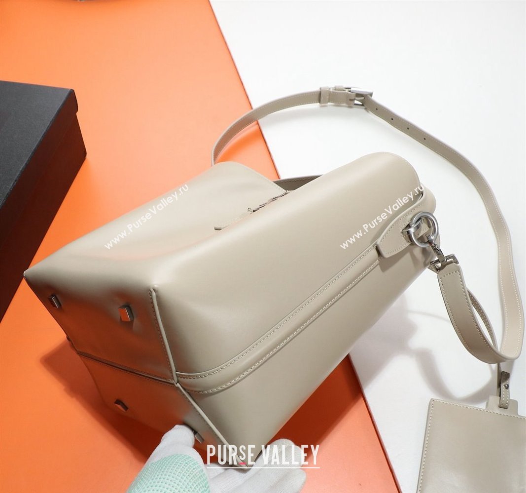 Saint Laurent LE 37 Small Bucket Bag in Shiny Calfskin 749036 Cream Apricot 2024 (YY-240525049)