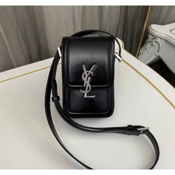 Saint Laurent Solferino Mini bag in Smooth Leather Black 2024 7539630 (nana-240525055)