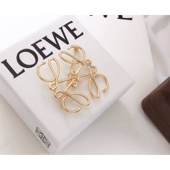 Loewe Anagram Brooch Gold 2024 0525 (nana-240525057)