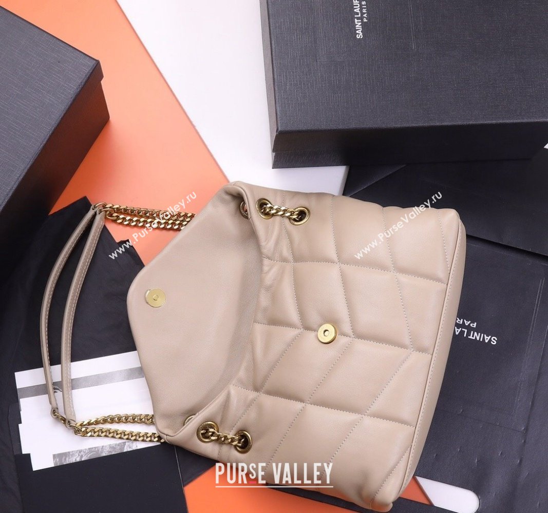 Saint Laurent Loulou Puffer Small Bag in Quilted Lambskin 577476 Light Pink 2024 0525 (YY-240525041)